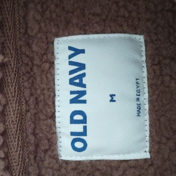 NWT Old Navy Medium Sherpa 1/4 Zip Buffalo Pullover - Picture 4 of 14